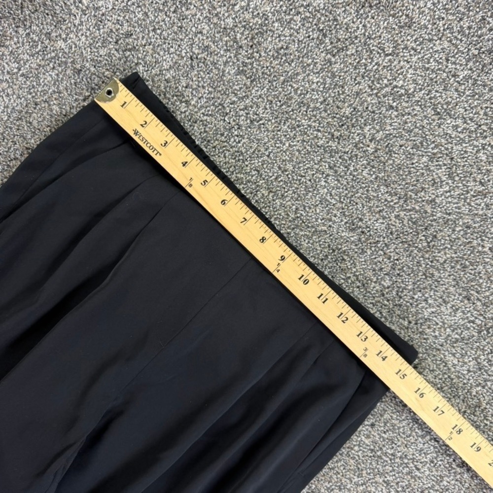 Ministry of Supply Kinetic Tapered Pants Womens 6 Black Pleated Stretch Trousers - Picture 5 of 9